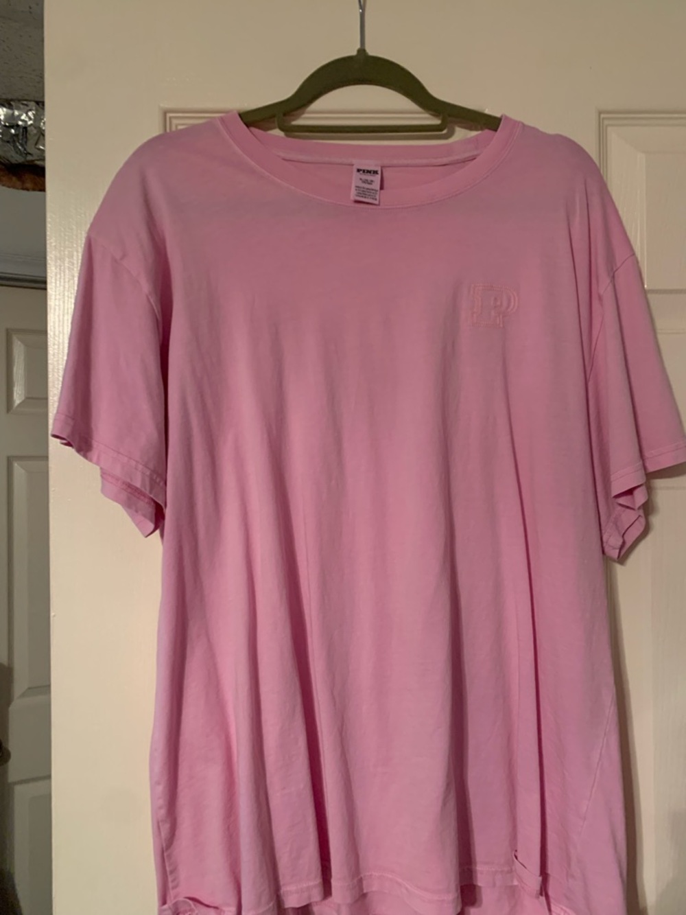 PINK Victoria's Secret Light Pink Crewneck Tee